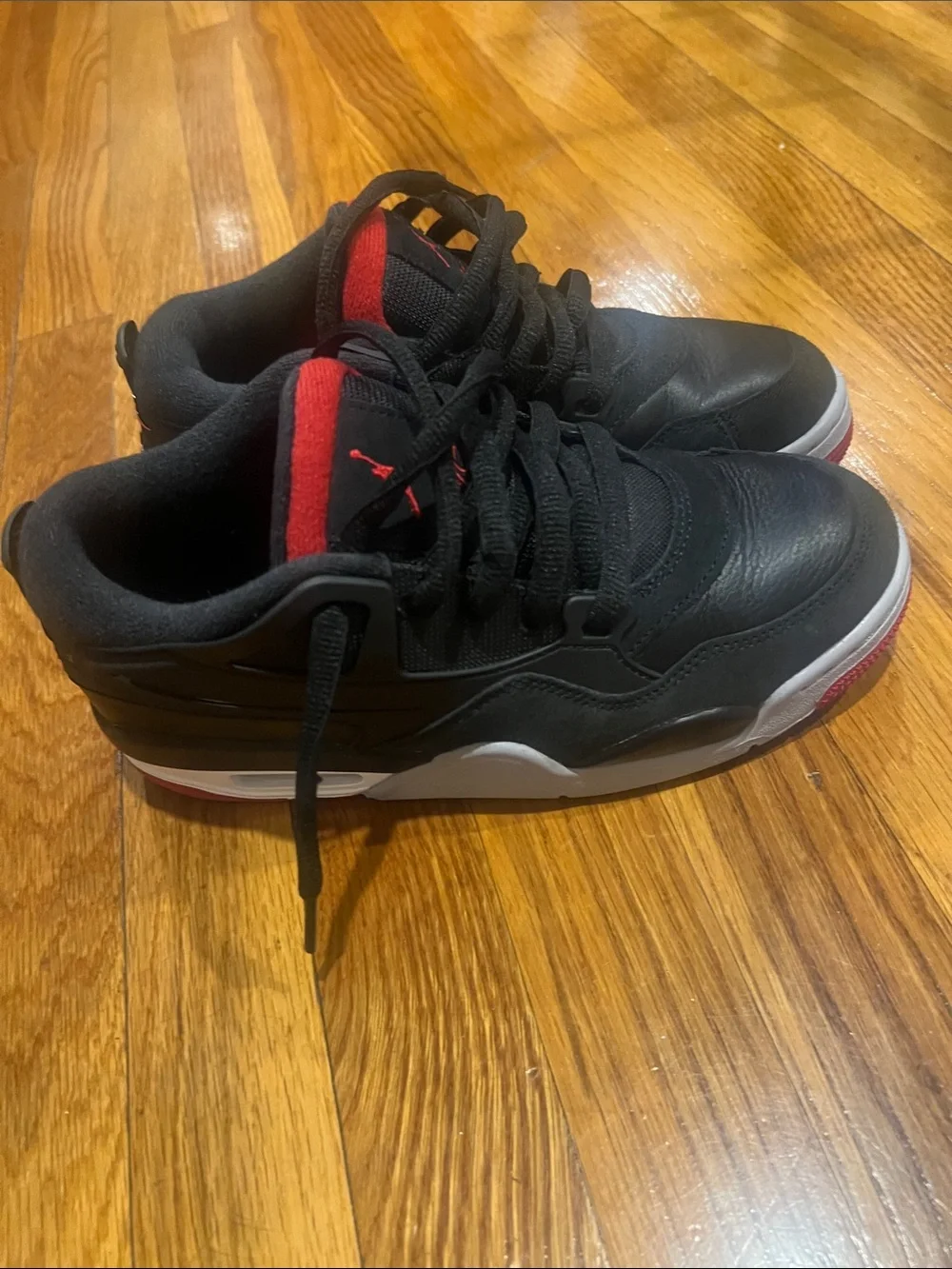 Kids Nike Air Jordan black and Red Athletic Shoes - Youth size 7 no box